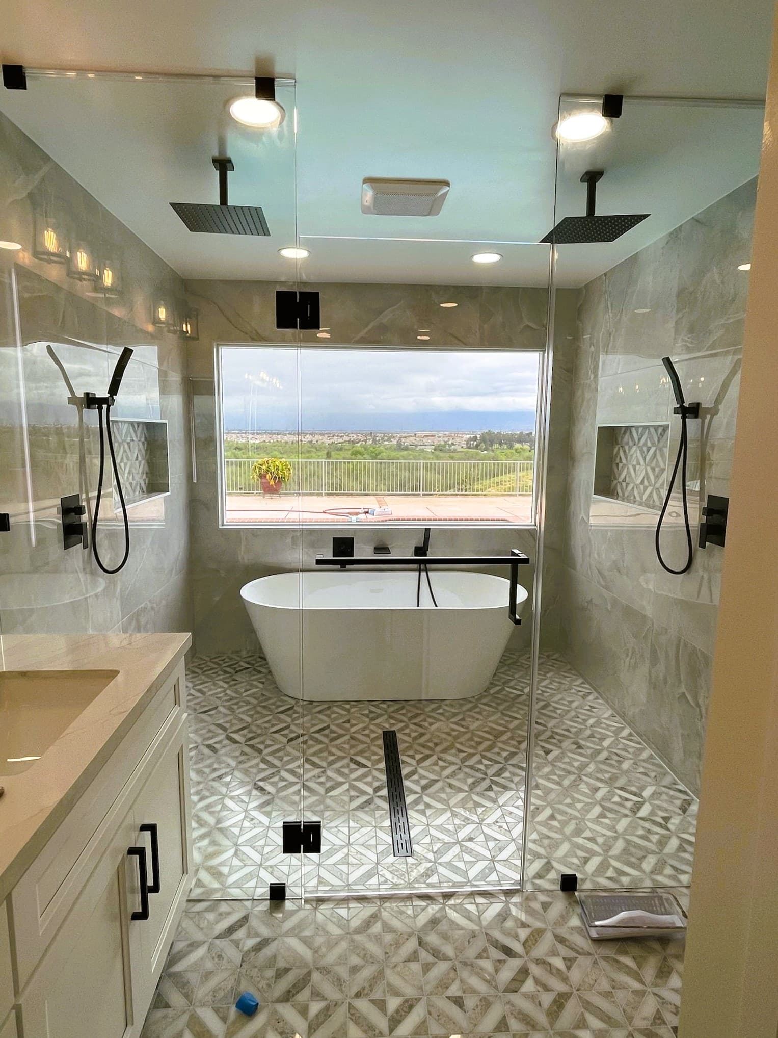 Custom Frame Bathroom Enclosure